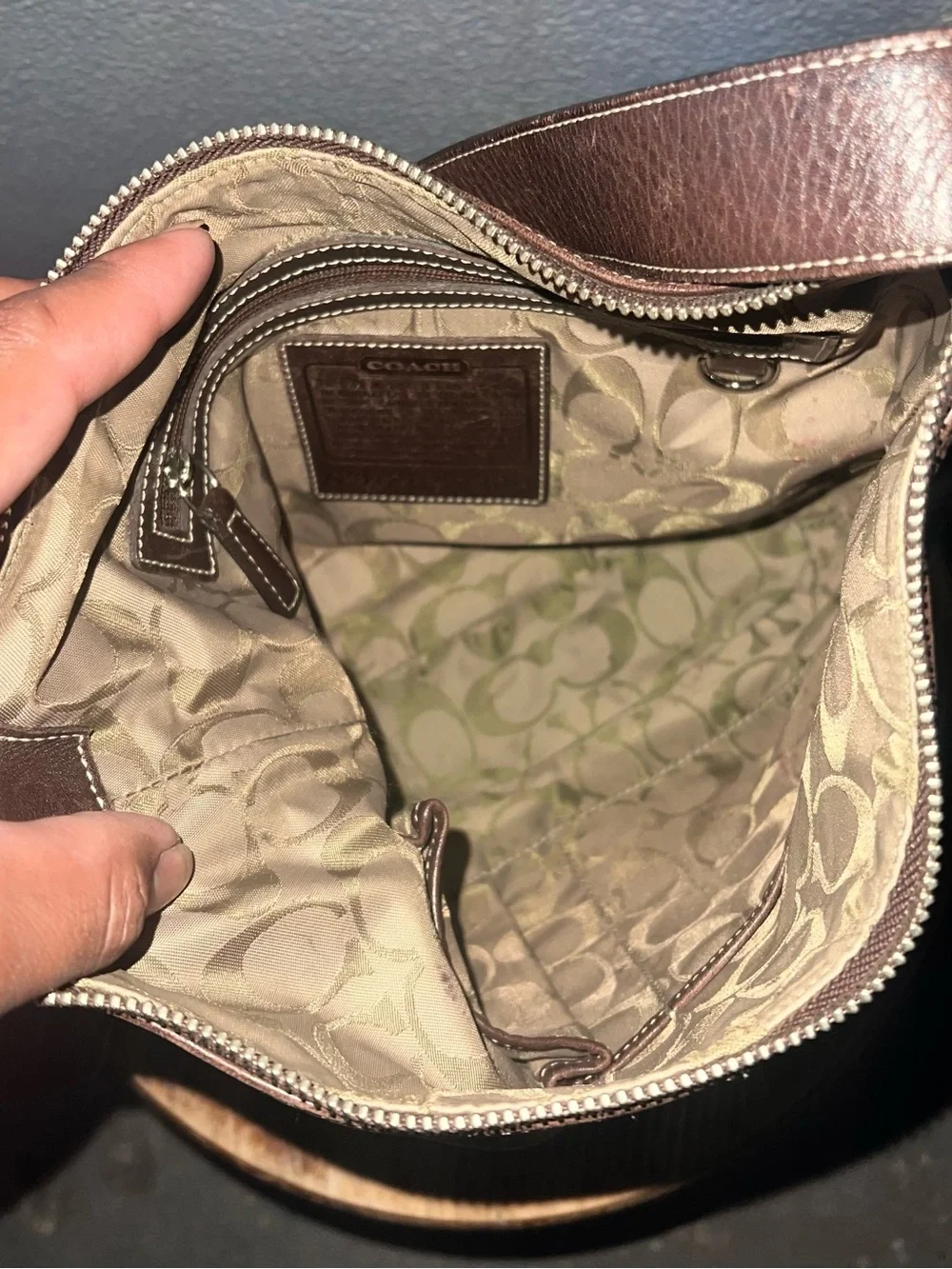 Vintage 90s COACH Legacy Duffle Purse A04D-9326 Brown Crossbody Shoulder Leather